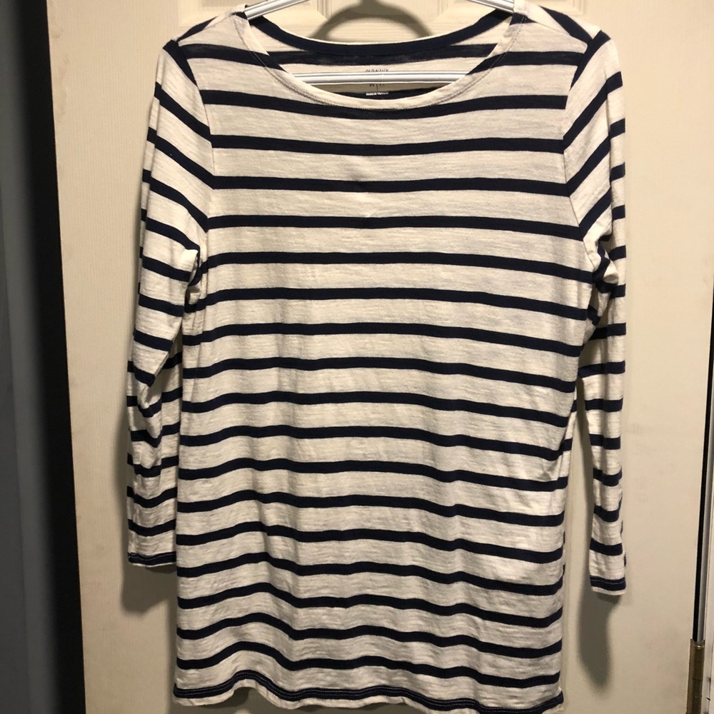 Striped boatneck shirt
